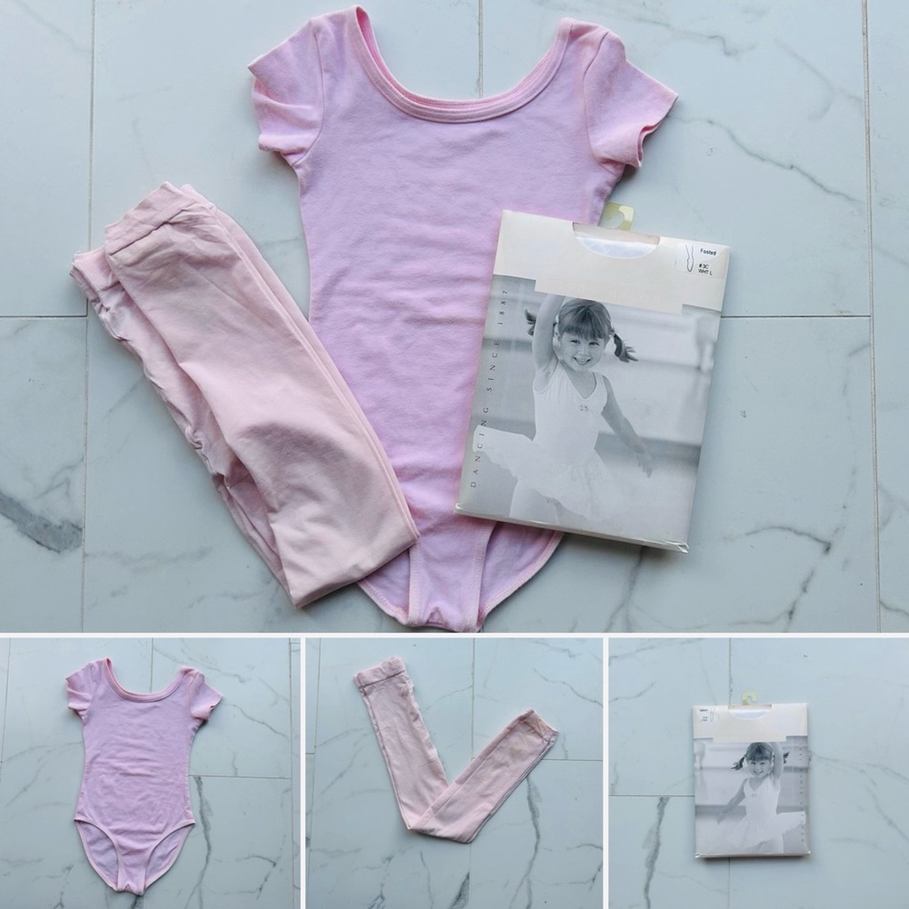 Ballet Dance Leotard/Tights Bundle Kids/Girls 4-6